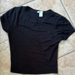 Bozzolo Black Fitted Short Sleeve T-Shirt